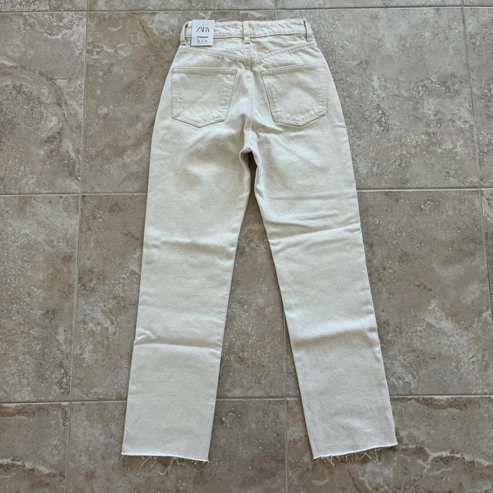 Zara High Rise Straight Leg Jeans - Picture 3 of 8